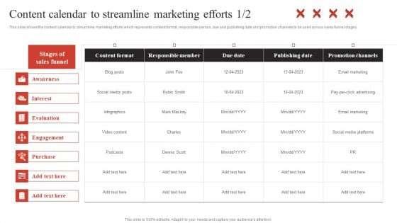 Developing Content Marketing Content Calendar To Streamline Marketing Efforts Topics PDF Developing Content Marketing Content Calendar To Streamline Marketing Efforts Topics PDF