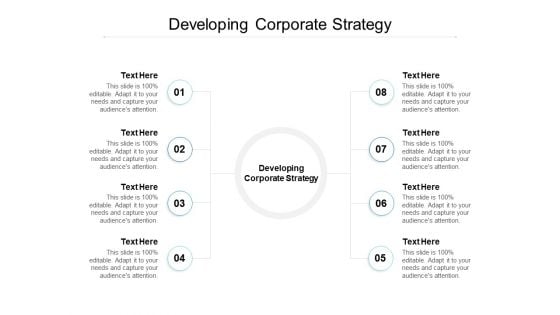 Developing Corporate Strategy Ppt PowerPoint Presentation Model Templates Cpb