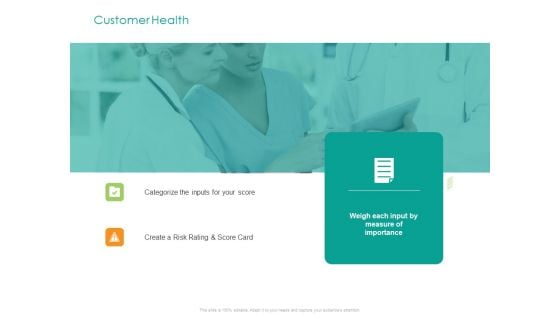 Developing Customer Service Strategy Customer Health Ppt Topics PDF