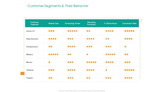 Developing Customer Service Strategy Customer Segments And Their Behavior Summary PDF