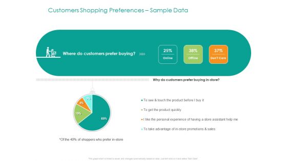 Developing Customer Service Strategy Customers Shopping Preferences Sample Data Summary PDF