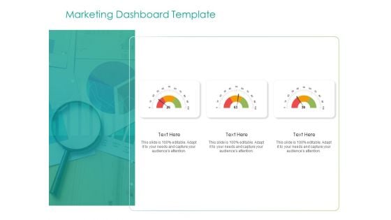 Developing Customer Service Strategy Marketing Dashboard Template Ppt Summary Icons PDF