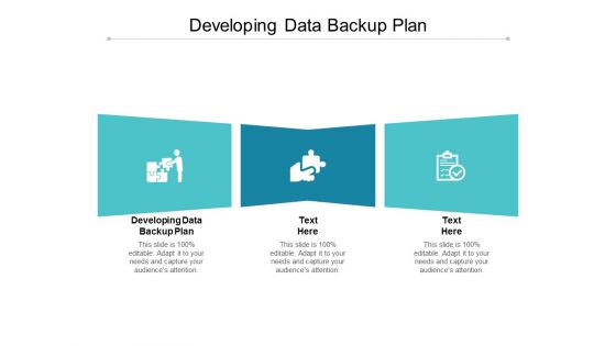 Developing Data Backup Plan Ppt PowerPoint Presentation Pictures Shapes Cpb
