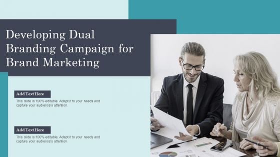 Developing Dual Branding Campaign For Brand Marketing Brochure PDF