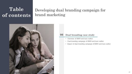 Developing Dual Branding Campaign For Brand Marketing Ppt PowerPoint Presentation Complete With Slides