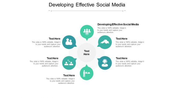 Developing Effective Social Media Ppt PowerPoint Presentation Summary Example Cpb Pdf