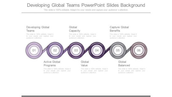 Developing Global Teams Powerpoint Slides Background