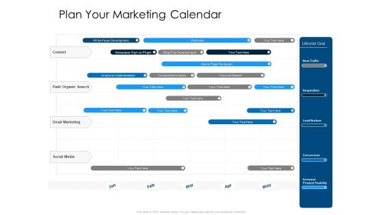 Developing Implementing Organization Marketing Promotional Strategies Plan Your Marketing Calendar Pictures PDF