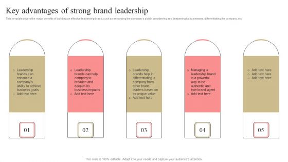 Developing Market Leading Businesses Key Advantages Of Strong Brand Leadership Rules PDF