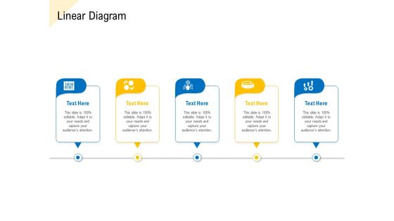 Developing Market Positioning Strategy Linear Diagram Brochure PDF