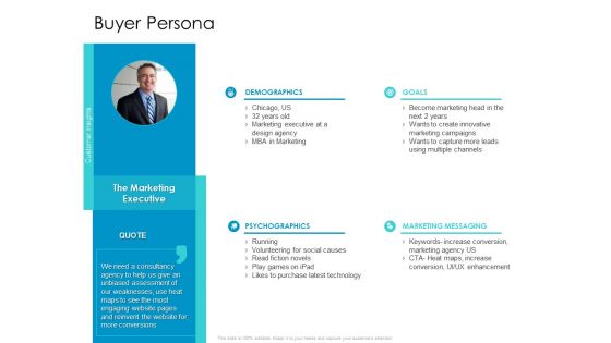 Developing New Sales And Marketing Strategic Approach Buyer Persona Ppt PowerPoint Presentation Portfolio Ideas PDF