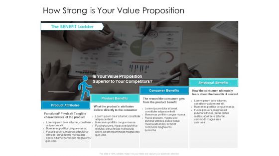 Developing New Sales And Marketing Strategic Approach How Strong Is Your Value Proposition  Formats