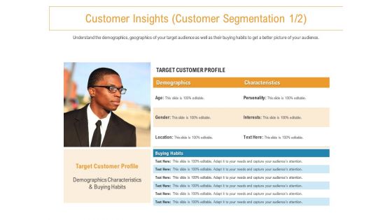 Developing New Trade Name Idea Customer Insights Customer Segmentation Customer Ppt Icon Images PDF