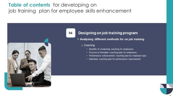 Developing On Job Training Plan For Employee Skills Enhancement Ppt PowerPoint Presentation Complete With Slides Slide27