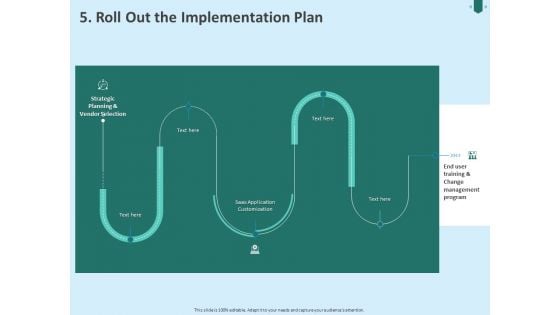 Developing Organization Partner Strategy 5 Roll Out The Implementation Plan Ppt PowerPoint Presentation Portfolio Graphics Example PDF