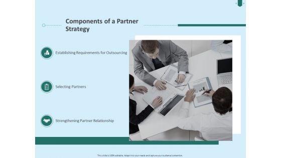 Developing Organization Partner Strategy Components Of A Partner Strategy Ppt PowerPoint Presentation Styles Demonstration PDF