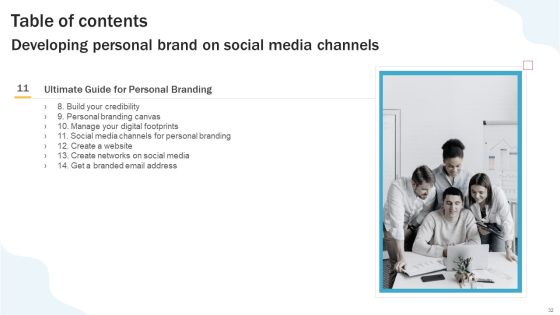 Developing Personal Brand On Social Media Channels Ppt PowerPoint Presentation Complete Deck With Slides Slide32