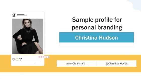 Developing Personal Brand On Social Media Channels Sample Profile For Personal Branding Diagrams PDF