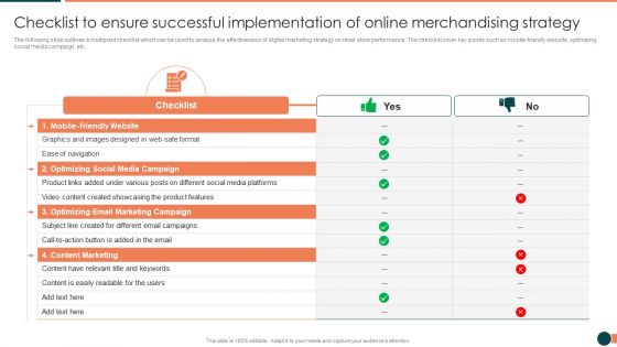 Developing Retail Marketing Strategies To Increase Revenue Checklist To Ensure Infographics PDF