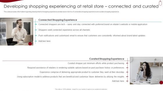 Developing Shopping Experiencing At Retail Store Connected And Curated Structure PDF