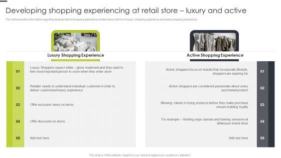 Developing Shopping Experiencing At Retail Store Luxury And Active Themes PDF Developing Shopping Experiencing At Retail Store Luxury And Active Themes PDF