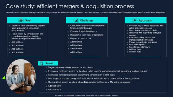 Developing Significant Business Case Study Efficient Mergers And Acquisition Process Summary PDF