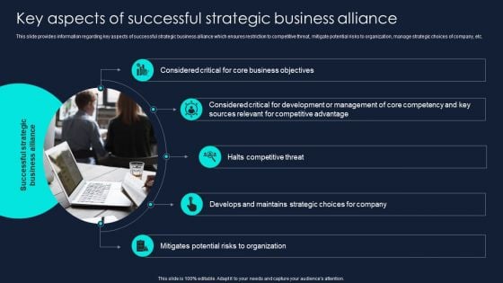 Developing Significant Business Key Aspects Of Successful Strategic Business Alliance Introduction PDF