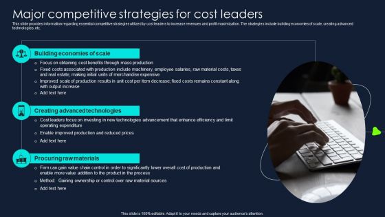 Developing Significant Business Major Competitive Strategies For Cost Leaders Introduction PDF