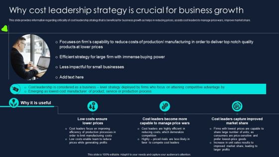 Developing Significant Business Why Cost Leadership Strategy Is Crucial For Business Summary PDF