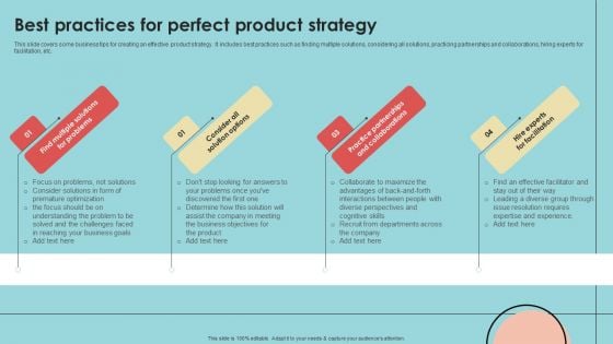 Developing Successful Product Offering Strategy Best Practices For Perfect Product Strategy Formats PDF