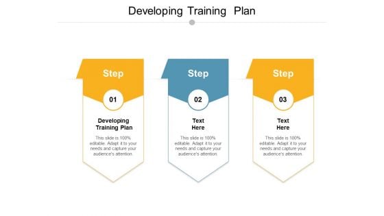 Developing Training Plan Ppt PowerPoint Presentation Infographic Template Structure Cpb