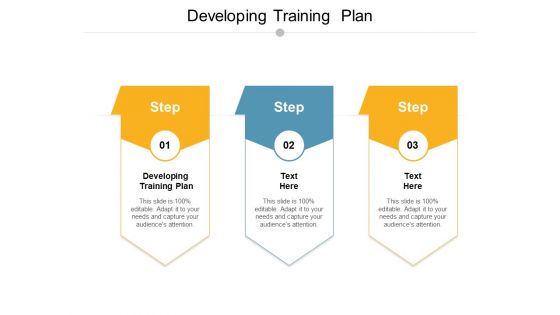 Developing Training Plan Ppt PowerPoint Presentation Infographic Template Structure Cpb