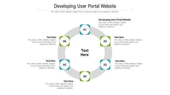 Developing User Portal Website Ppt PowerPoint Presentation Portfolio Master Slide Cpb Pdf