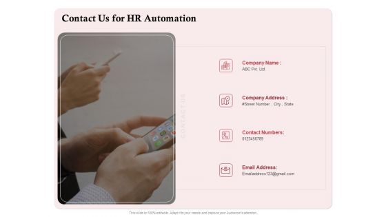 Development And Implementation Contact Us For HR Automation Formats PDF