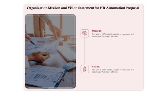 Development And Implementation Organization Mission And Vision Statement For HR Automation Proposal Information PDF