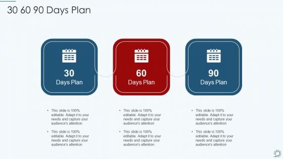 Development And Operations Pipeline IT 30 60 90 Days Plan Icons PDF