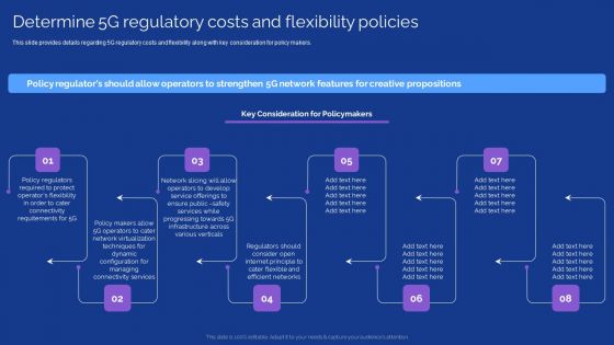 Development Guide For 5G World Determine 5G Regulatory Costs And Flexibility Policies Guidelines PDF
