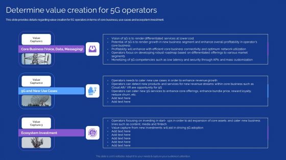 Development Guide For 5G World Determine Value Creation For 5G Operators Information PDF