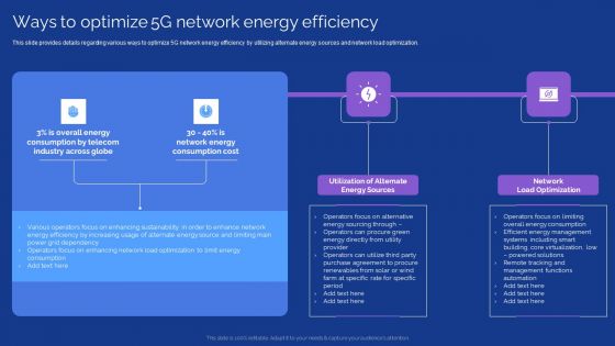 Development Guide For 5G World Ways To Optimize 5G Network Energy Efficiency Portrait PDF