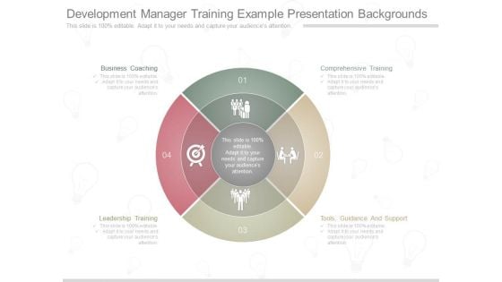 Development Manager Training Example Presentation Backgrounds