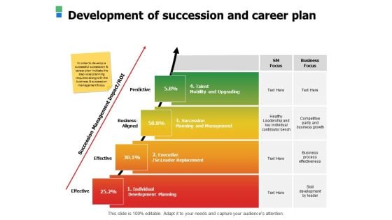 Development Of Succession And Career Plan Ppt Powerpoint Presentation Infographic Template Graphic Tips