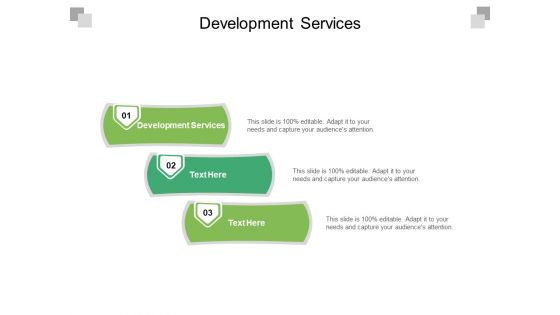 Development Services Ppt PowerPoint Presentation Portfolio Example Topics Cpb Pdf