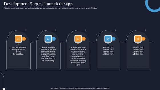 Development Step 5 Launch The App Decentralization App Development Structure PDF Development Step 5 Launch The App Decentralization App Development Structure PDF