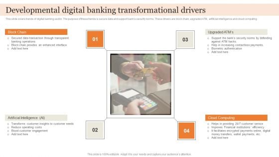 Developmental Digital Banking Transformational Drivers Slides PDF