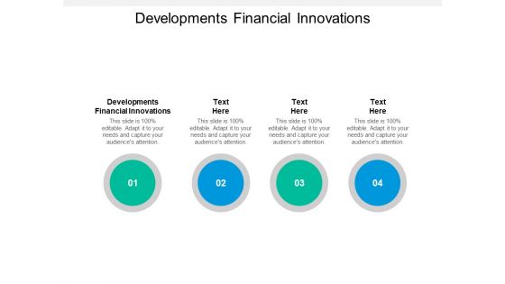 Developments Financial Innovations Ppt PowerPoint Presentation Visual Aids Ideas