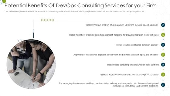 Devops Advisory Management Proposal IT Potential Benefits Of Devops Consulting Services For Your Firm Guidelines PDF