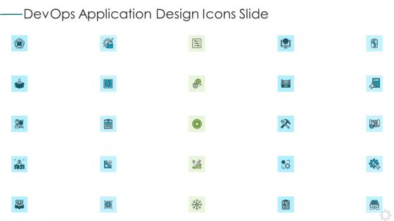 Devops Application Design Icons Slide Introduction PDF