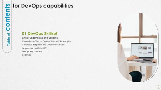 Devops Capabilities Ppt PowerPoint Presentation Complete Deck With Slides Slide13