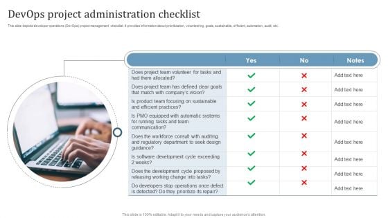 Devops Project Administration Checklist Pictures PDF