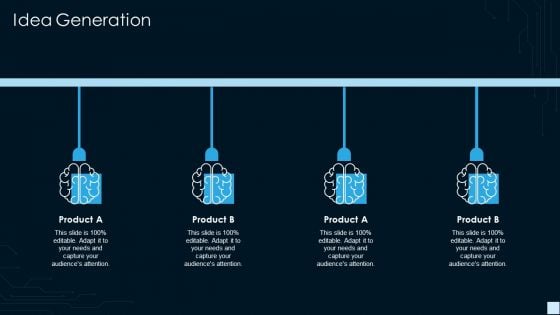 Devops Strategy Development Report IT Idea Generation Infographics PDF